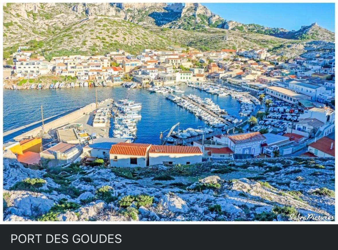 Au Coeur Du Parc National Du Massif Des Calanques, La Flibuste Des Goudes, Maison 2 Chambres, Climatisee, Jardins, Solarium, Proche Plage, Large Vue Mer 마르세유 외부 사진