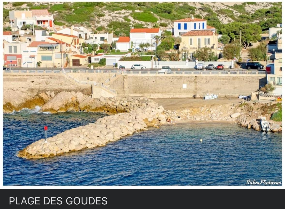 Au Coeur Du Parc National Du Massif Des Calanques, La Flibuste Des Goudes, Maison 2 Chambres, Climatisee, Jardins, Solarium, Proche Plage, Large Vue Mer 마르세유 외부 사진